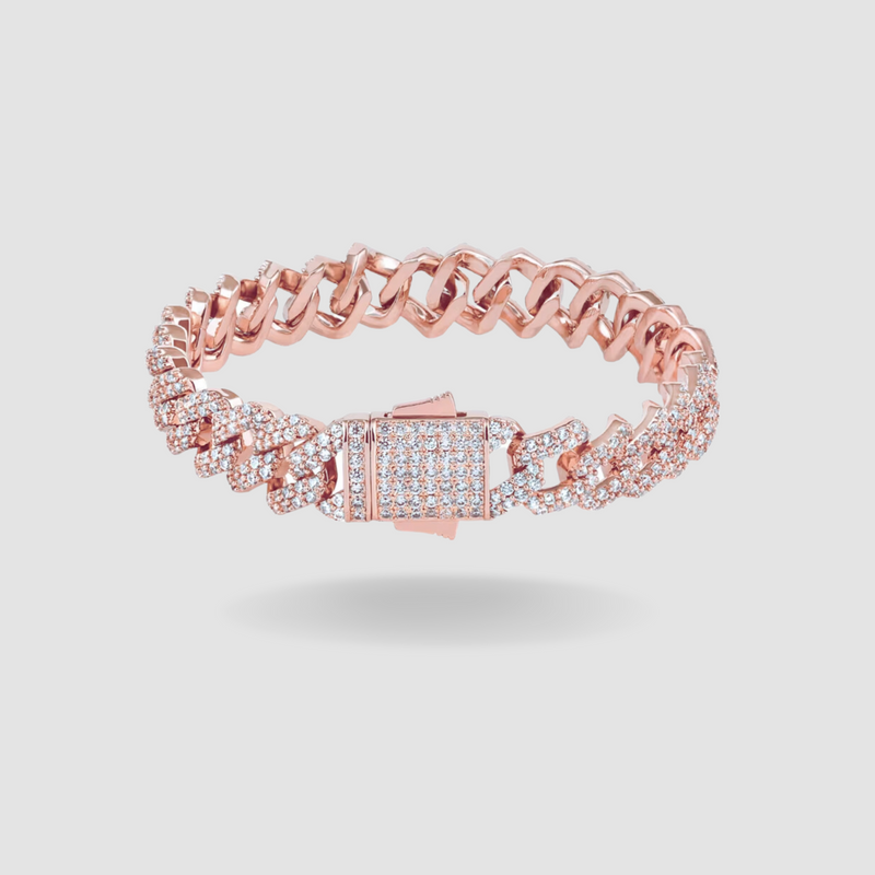 Cuban Link 12MM- Bracelet - ROSE GOLD  JCI PARIS