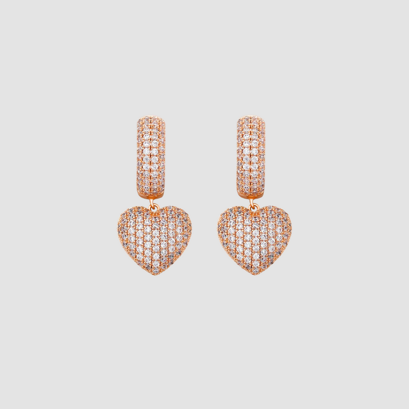 HEART LOVER-ICED OUT - ROSE GOLD JCI PARIS