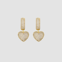 HEART LOVER-ICED OUT - GOLD JCI PARIS